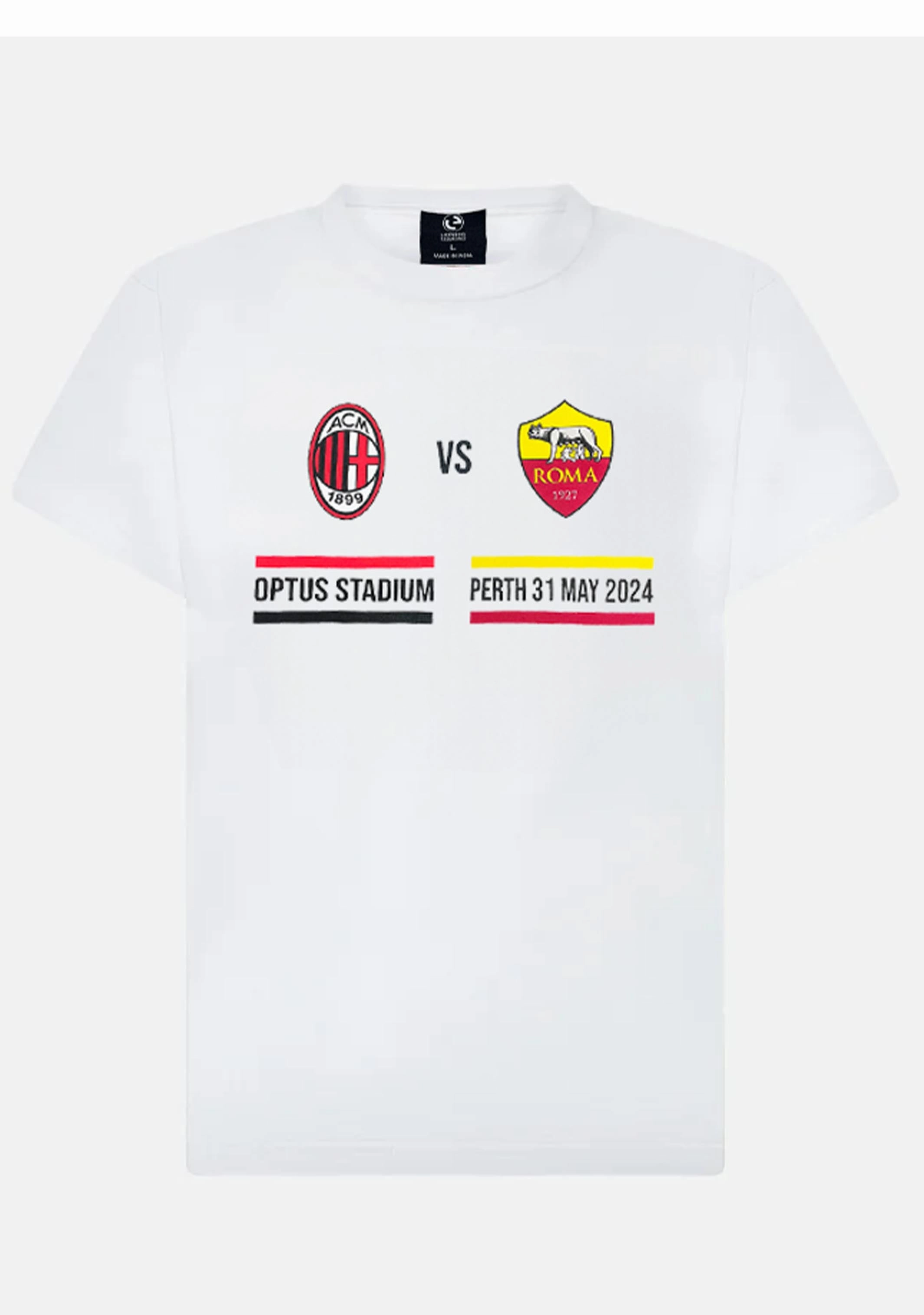 AC Milan vs AS Roma Perth Tour Event Tee  <br>