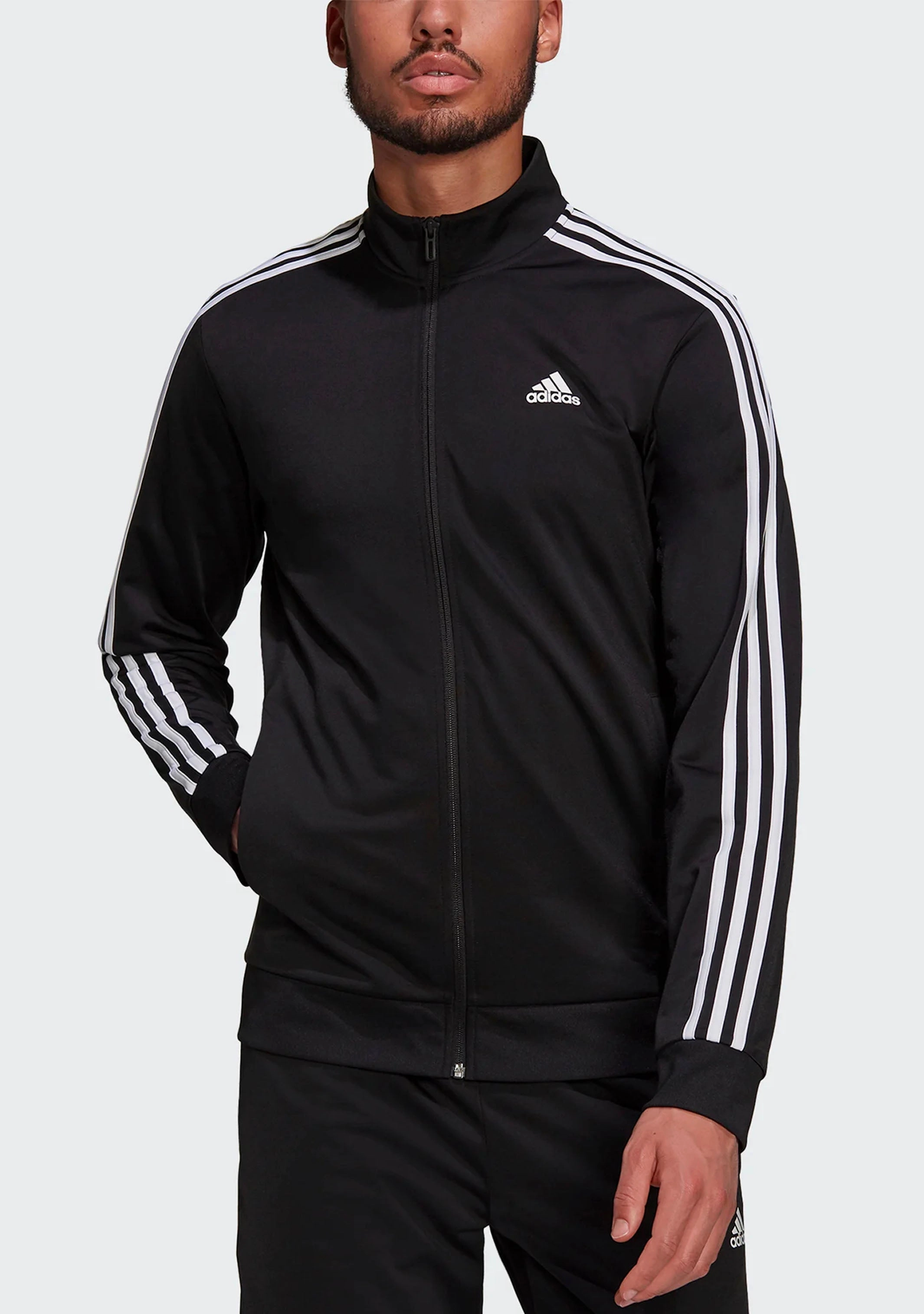 Adidas Mens Warm-Up Tricot Jacket Black