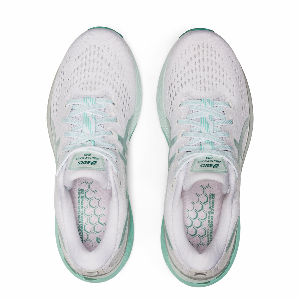 Asics Gel Kayano 28 - White - Oasis Green
