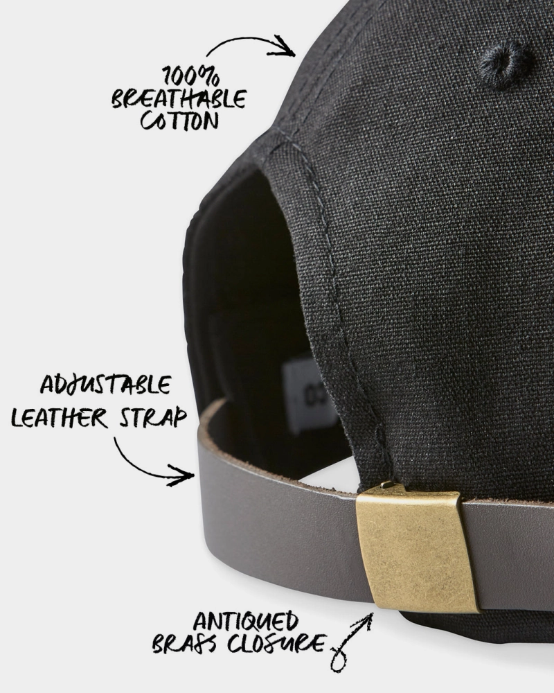 Black Twill Cursive 'Nyc' Field Cap