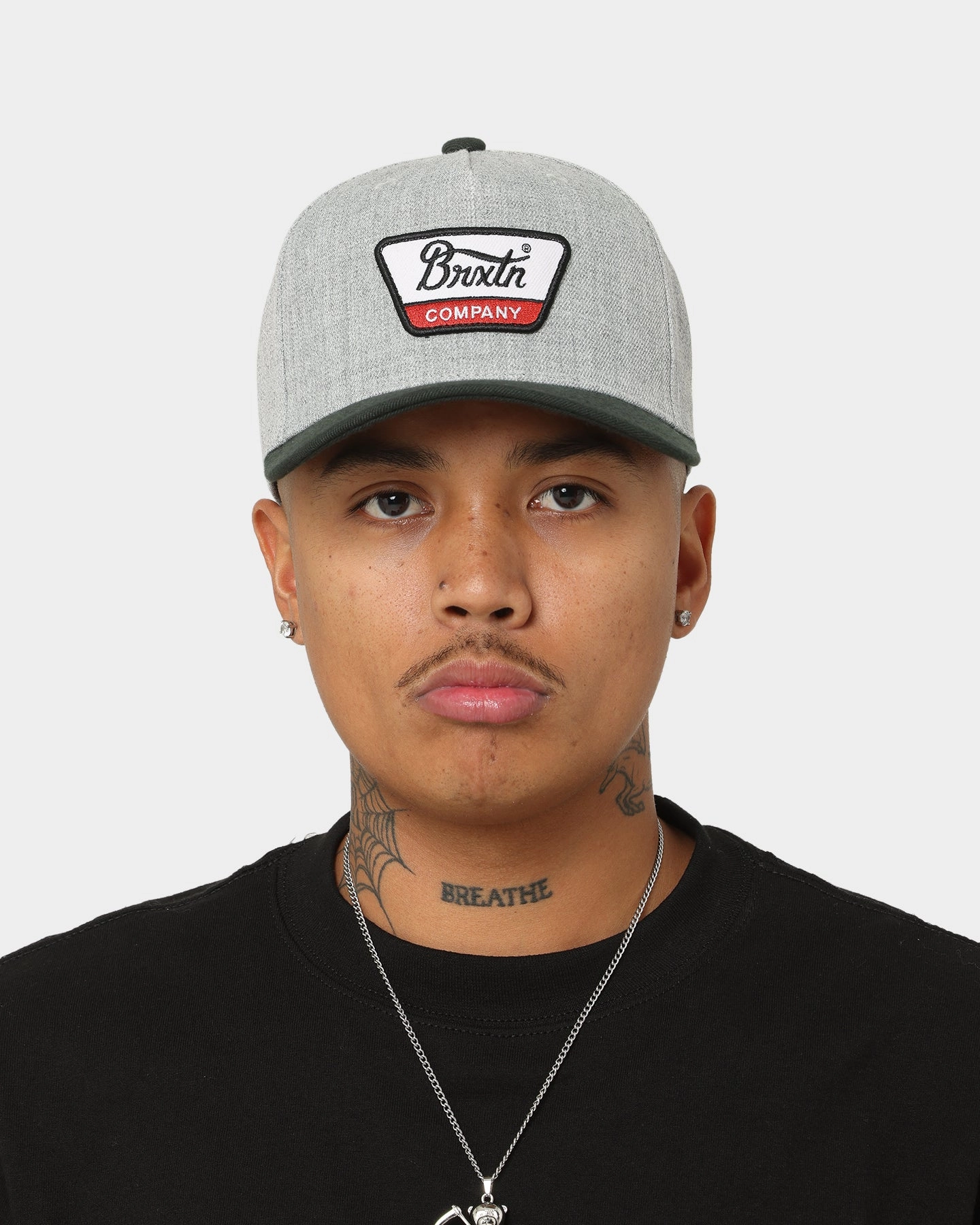 Brixton Linwood C MP Snapback Heather Grey/Black