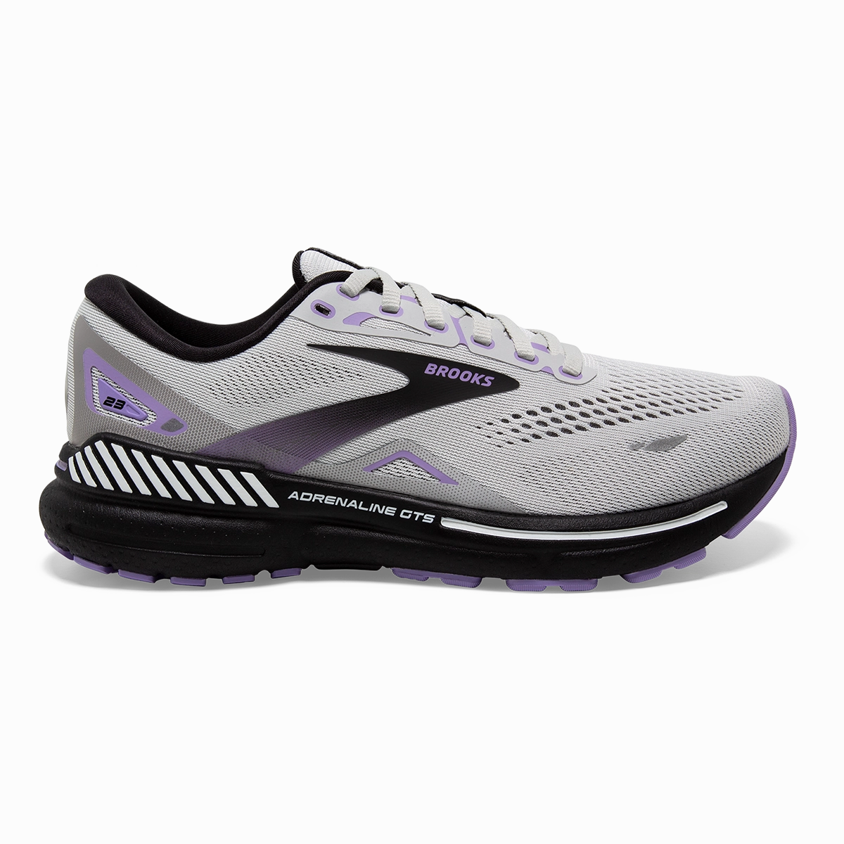 Brooks Adrenaline GTS 23 - Grey - Black - Purple