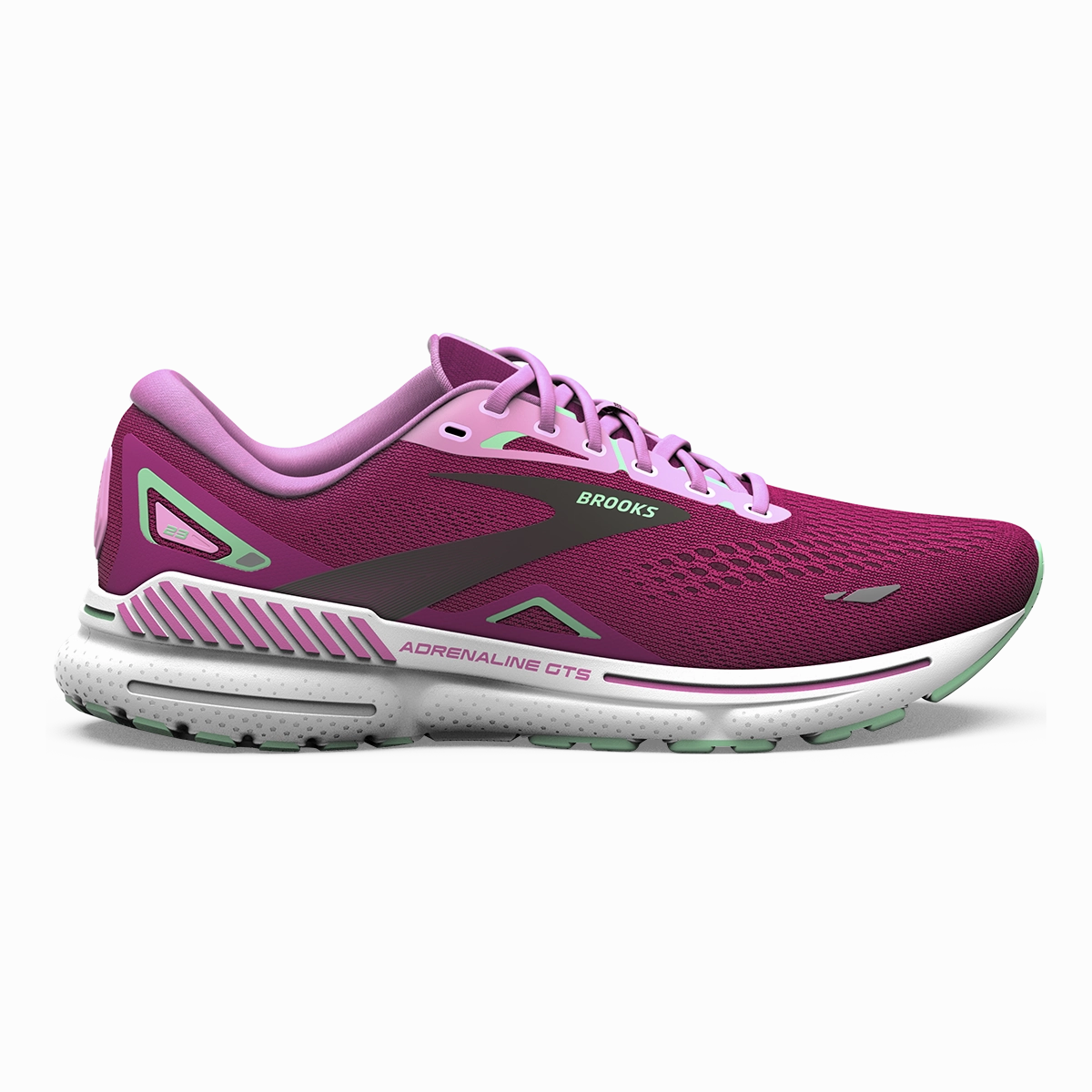 Brooks Adrenaline GTS 23 - Pink - Festival Fuchsia - Black