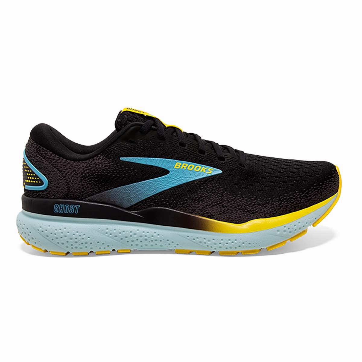 Brooks Ghost 16 - Black - Forged Iron - Blue