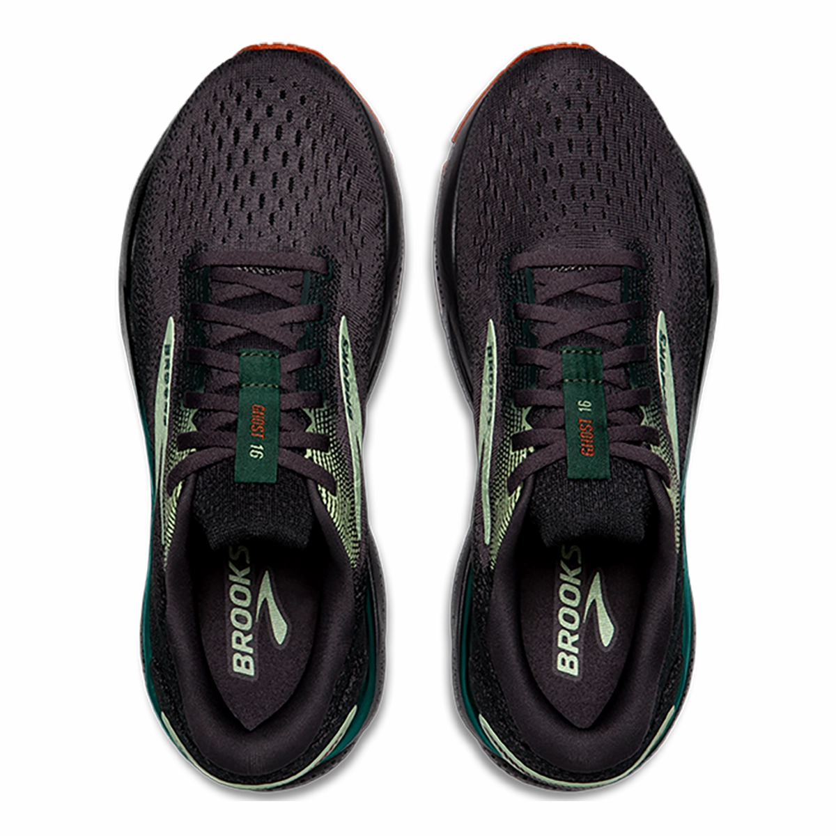 Brooks Ghost 16 - Blackened Pearl - June Bug - Green