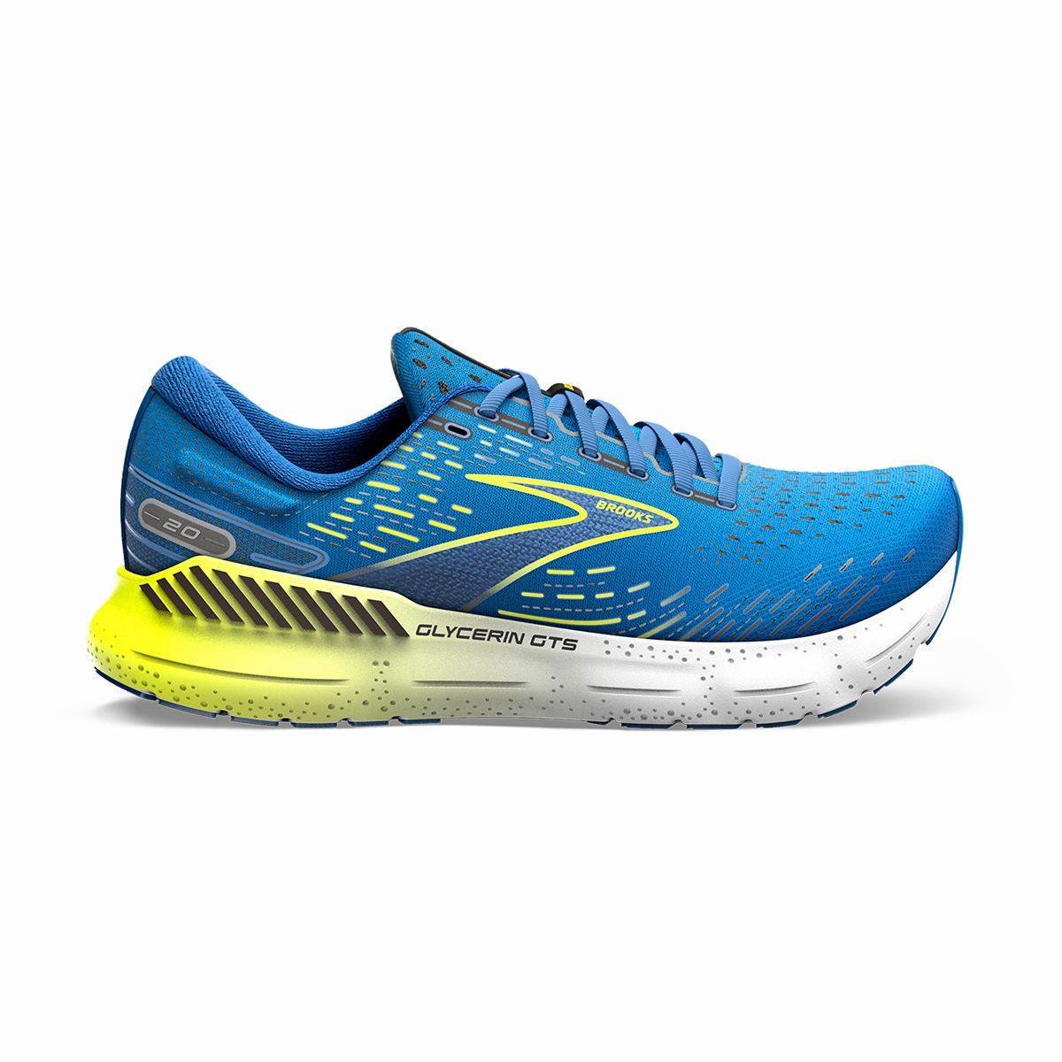 Brooks Glycerin GTS 20 - Blue - Nightlife - White