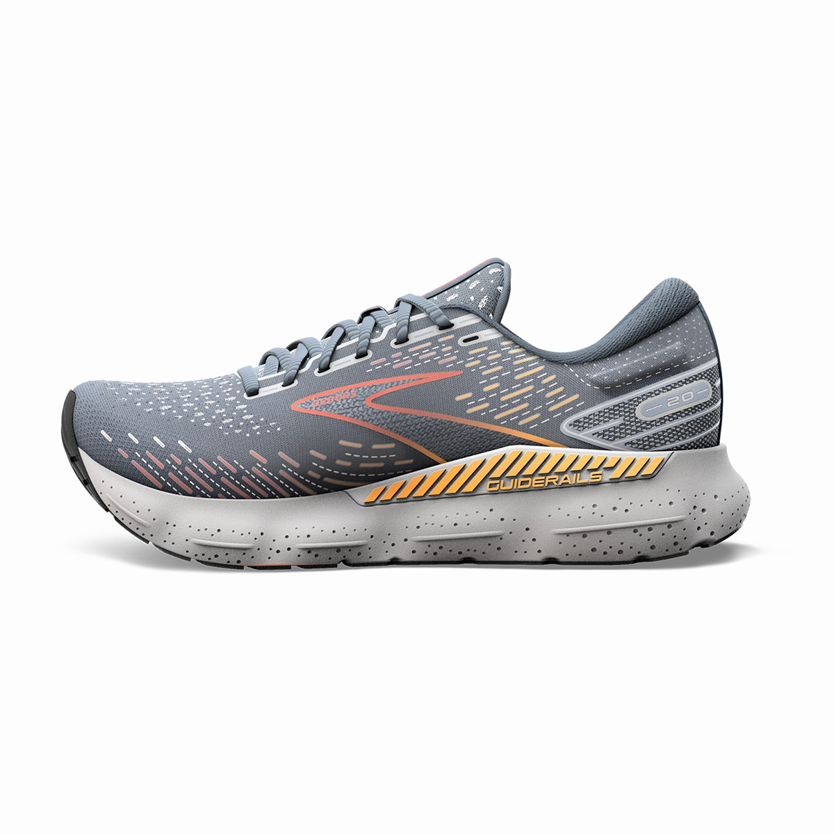 Brooks Glycerin GTS 20 - Grey - Chili Oil - Orange