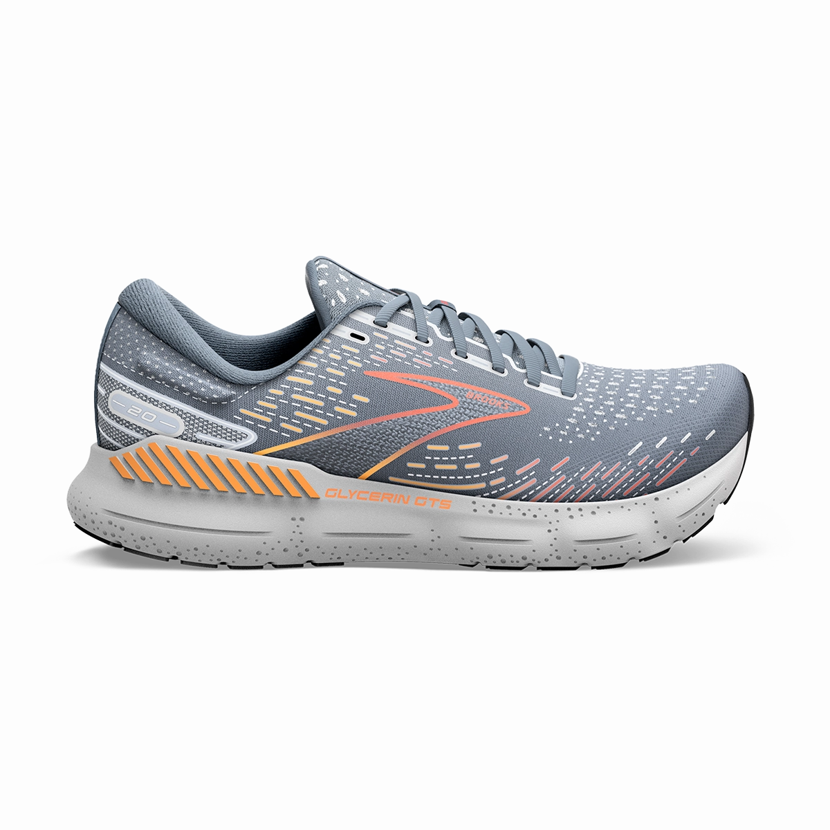 Brooks Glycerin GTS 20 - Grey - Chili Oil - Orange