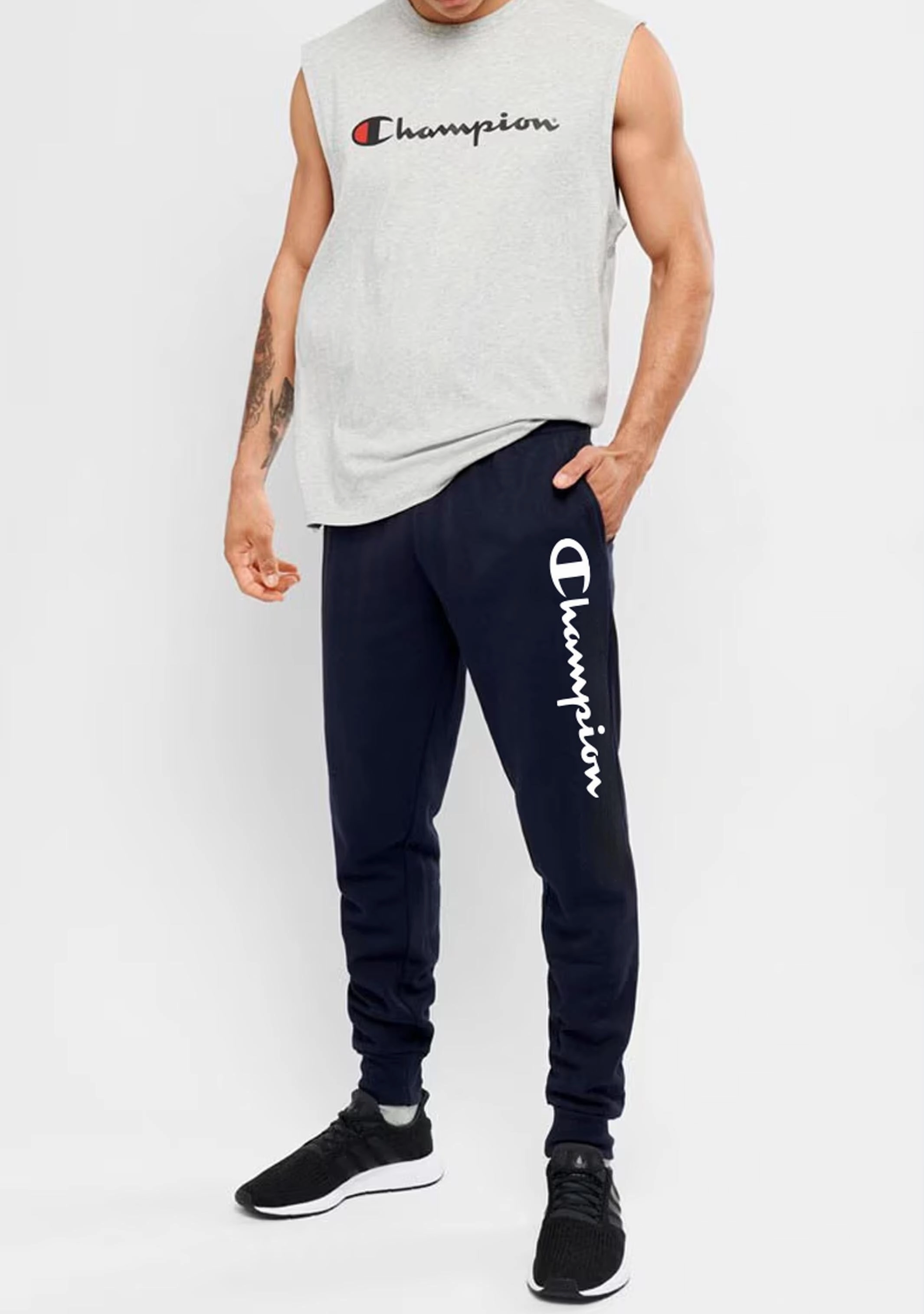 Champion Men's EU Rochester Script Joggers