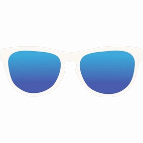 Classic (0-3) White Moon/Polarized Blue