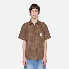 Equipment Short Sleeve Shirt Brown