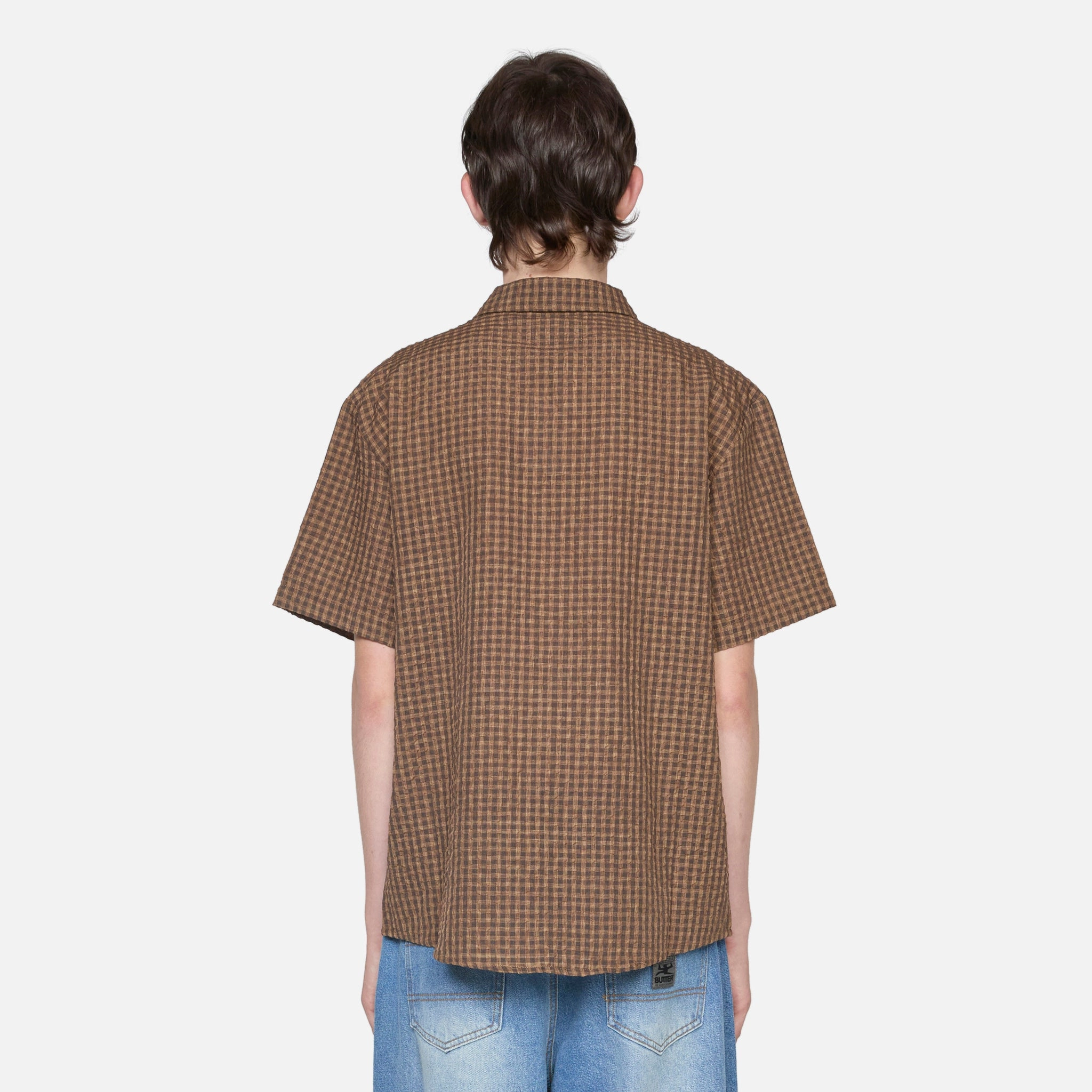 Equipment Short Sleeve Shirt Brown