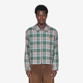 Flannel Gas Station Jacket Green