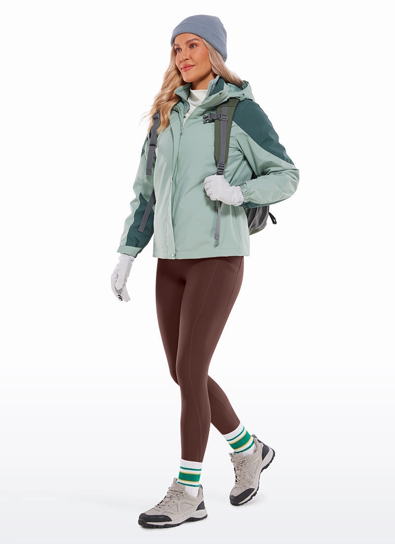 Fleece Lined Soft Pockets Leggings 26.5"