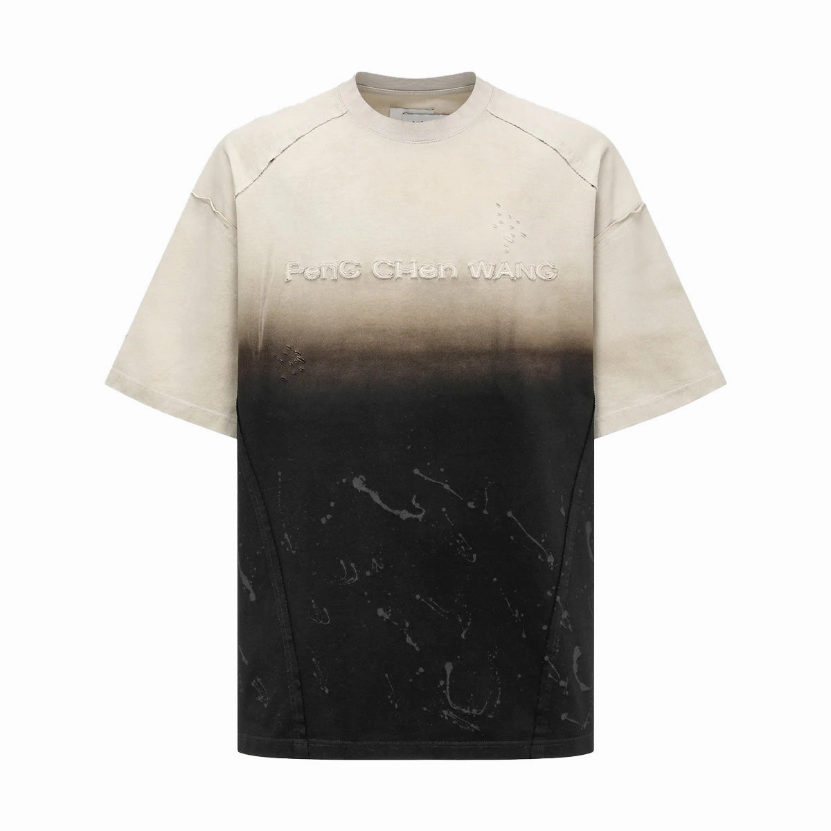 Gradient Washed Oversized Tee 'Black'