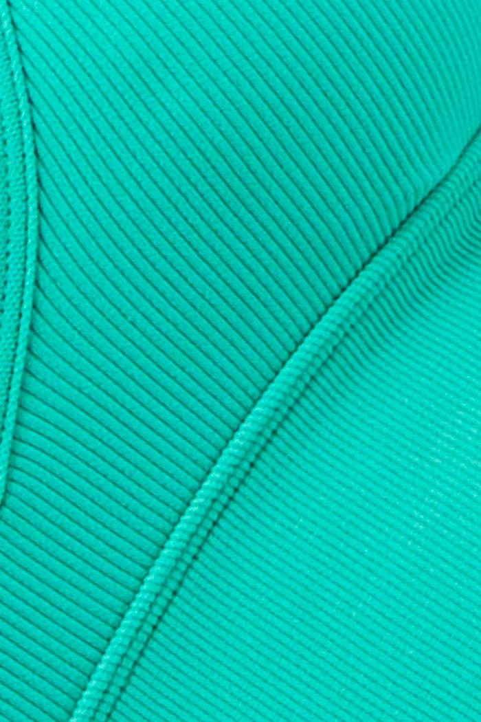 Green Crop Top Seamless