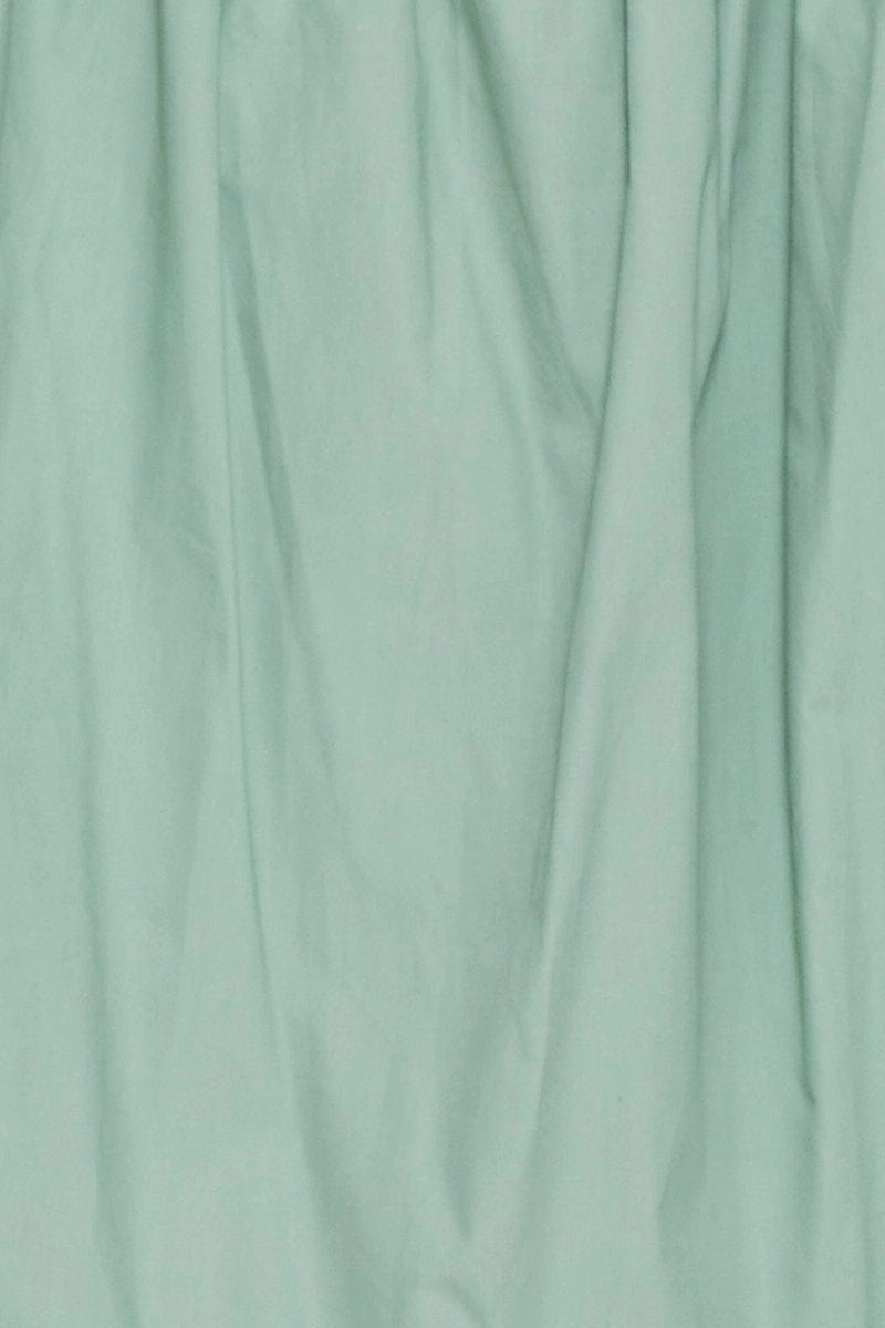 Green Midi Dress Sleeveless Tie Shoulder
