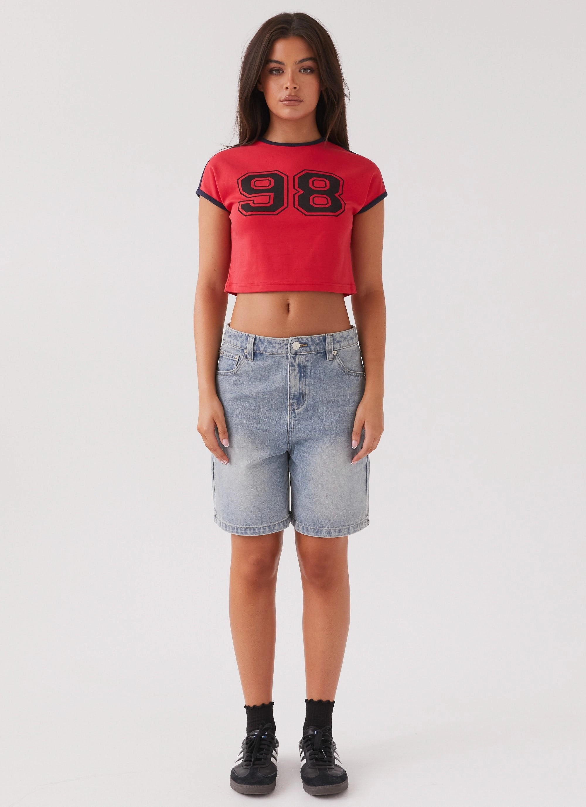 Hunter Denim Jorts - Vintage Wash Blue