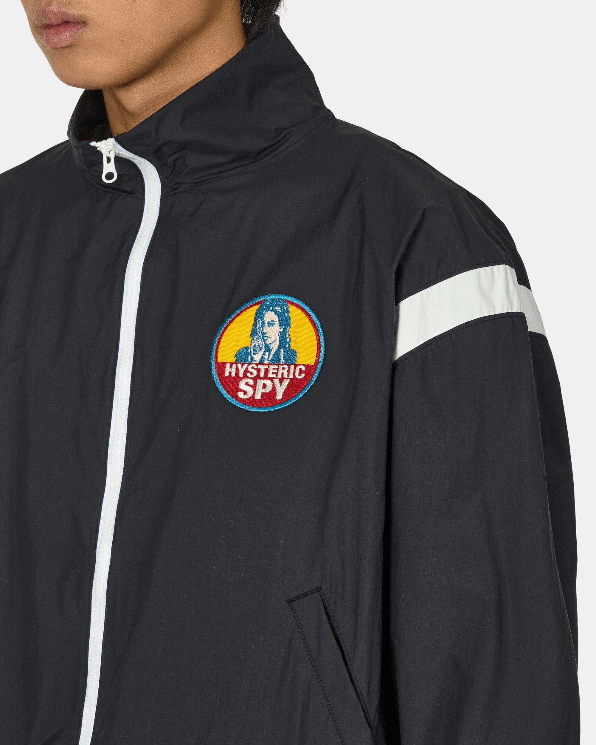 Hysteric Spy Patch Track Jacket Black