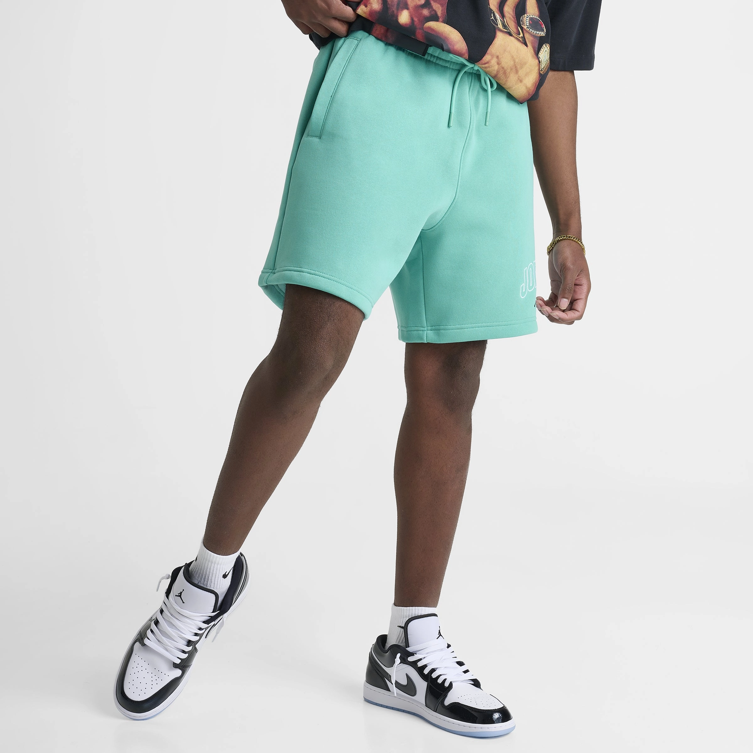 Jordan Brooklyn Graphic Short Washed Teal / Black
