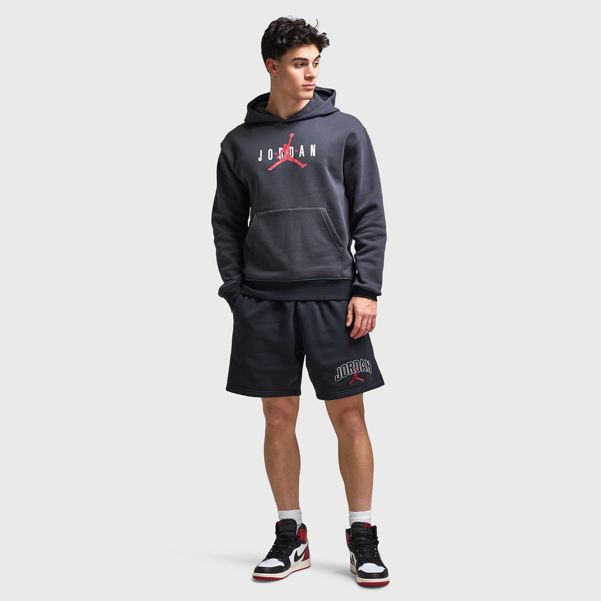 Jordan Brooklyn Graphic Shorts Black / Gym Red