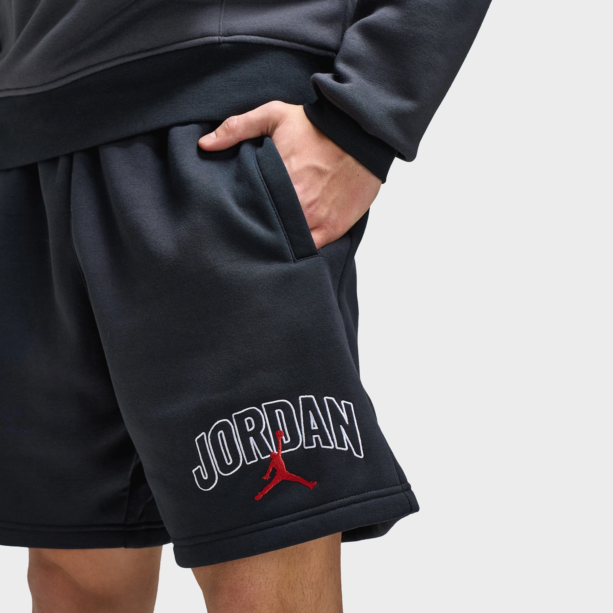 Jordan Brooklyn Graphic Shorts Black / Gym Red