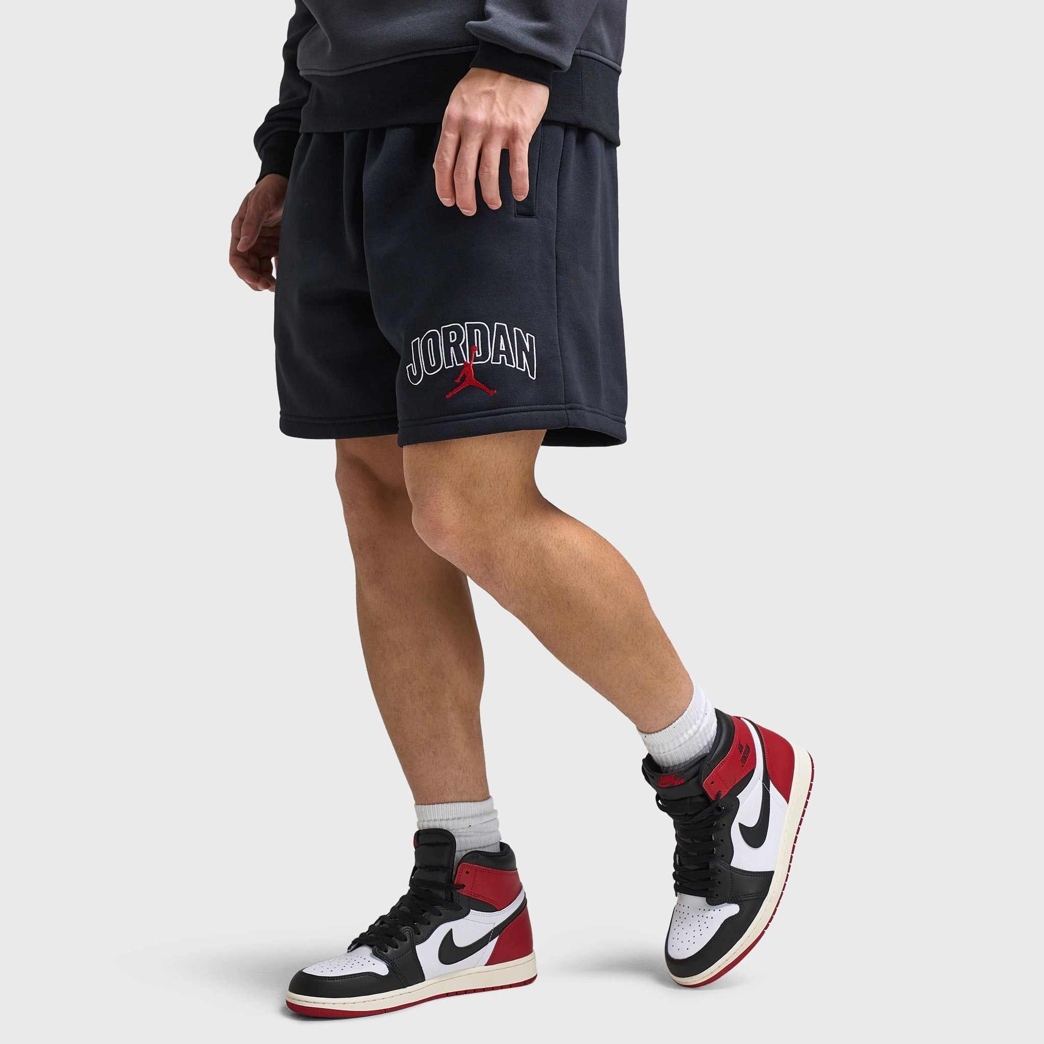 Jordan Brooklyn Graphic Shorts Black / Gym Red