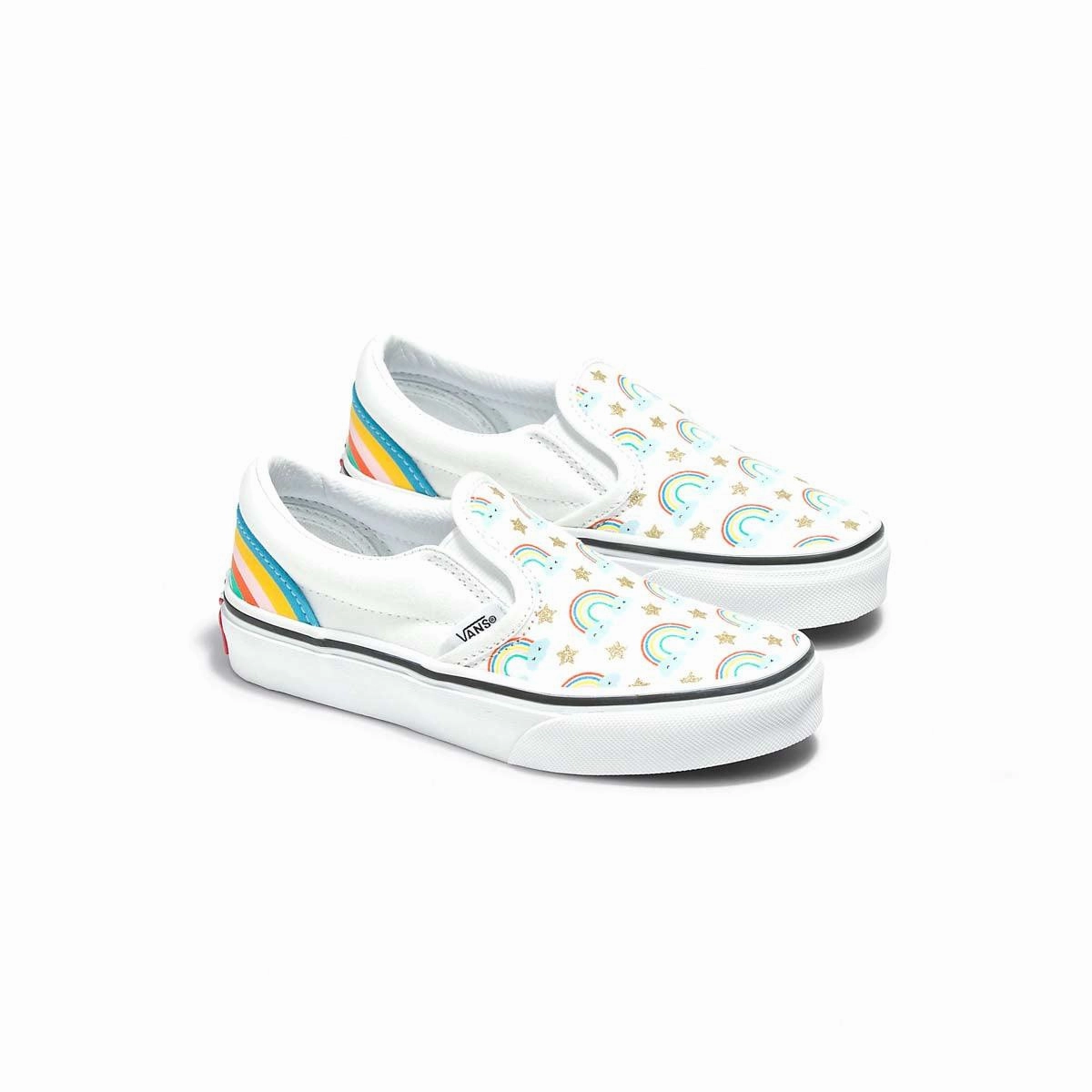 Kid's Classic Slip-On 'Rad Rainbow'