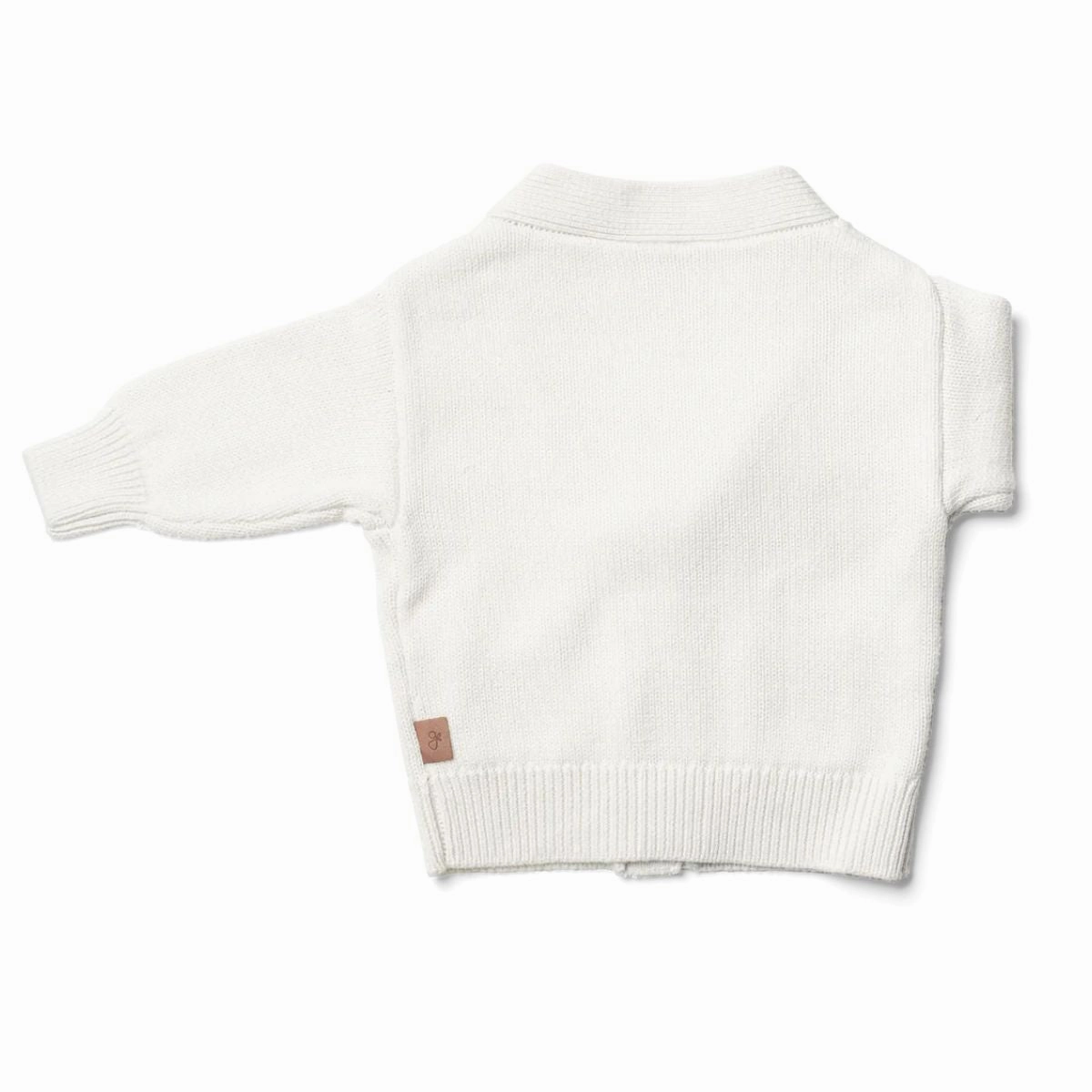 Knit Button-Up Sweater - Cloud