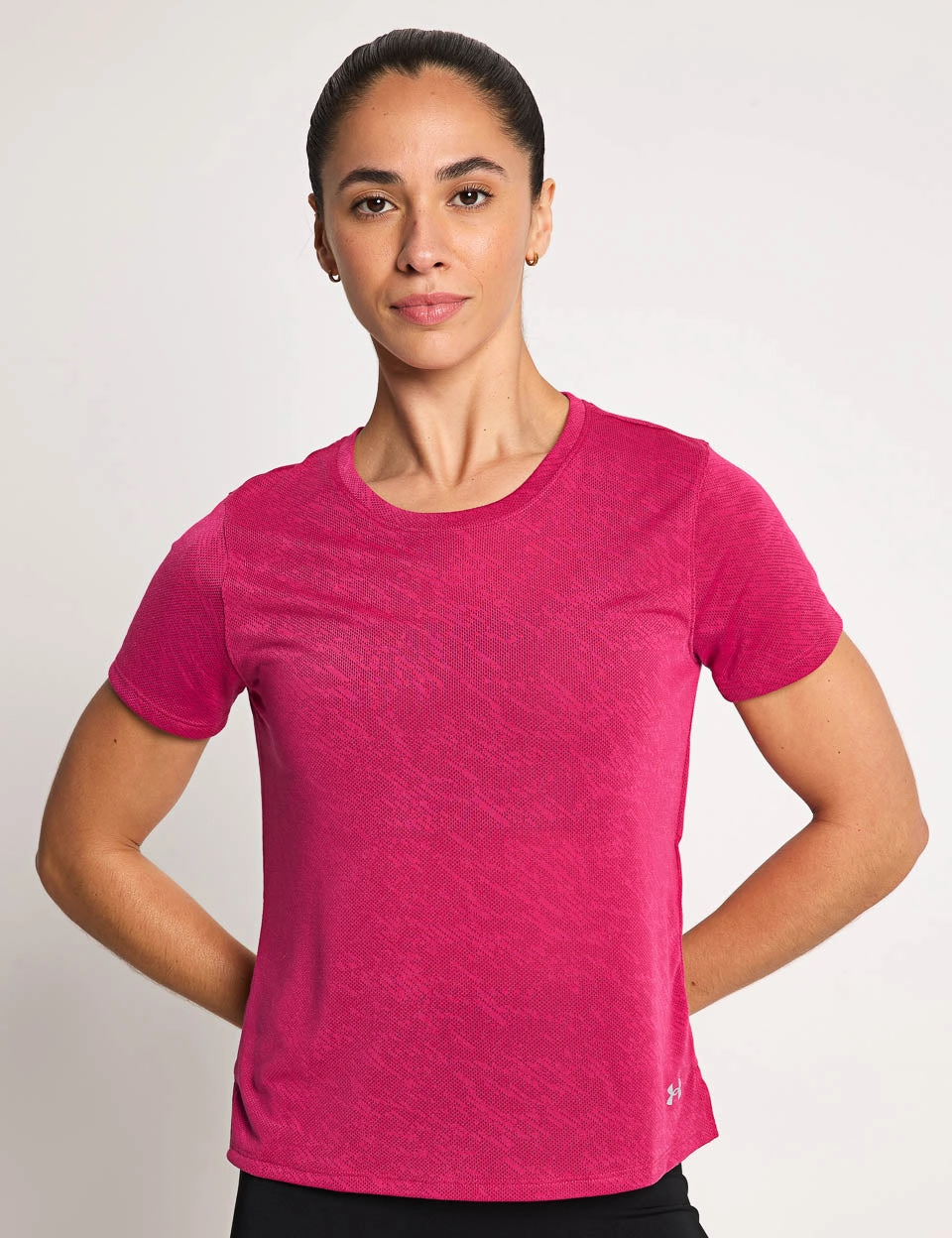 Launch Camo Short Sleeve - Shaded Fuchsia/Reflective