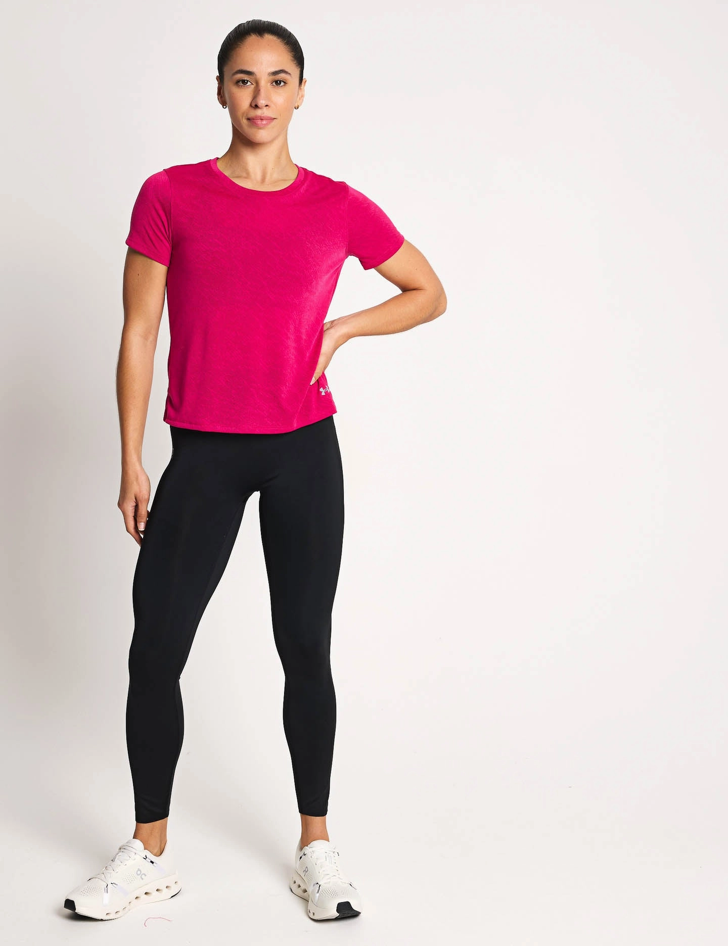 Launch Camo Short Sleeve - Shaded Fuchsia/Reflective
