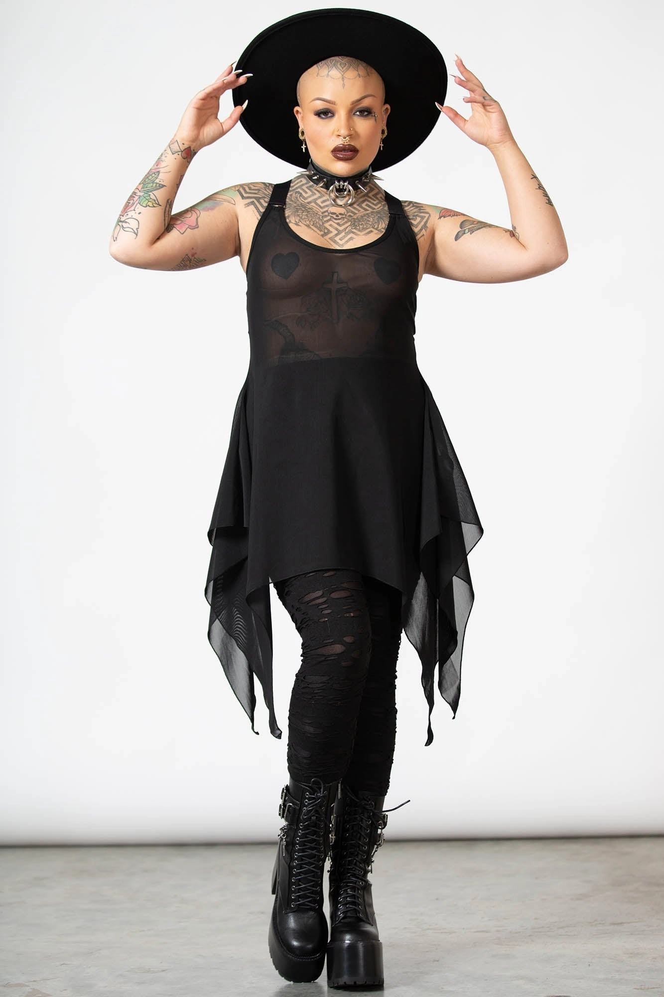 Lilith's Blood Mesh Tunic Vest - Resurrect