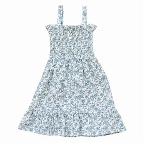 Linen Dress - Palm Tree