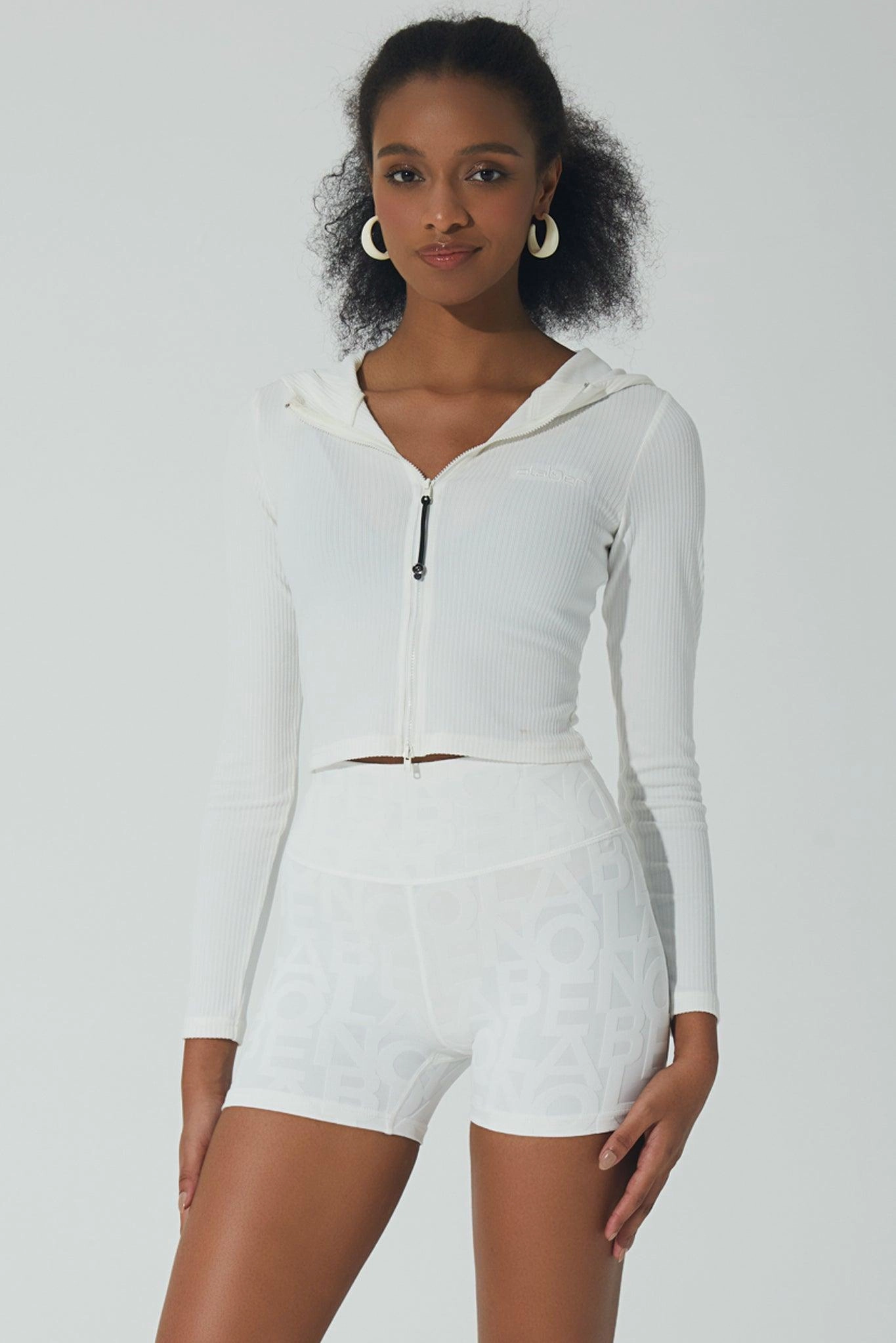 Lorraine Ribbed Jacket - White