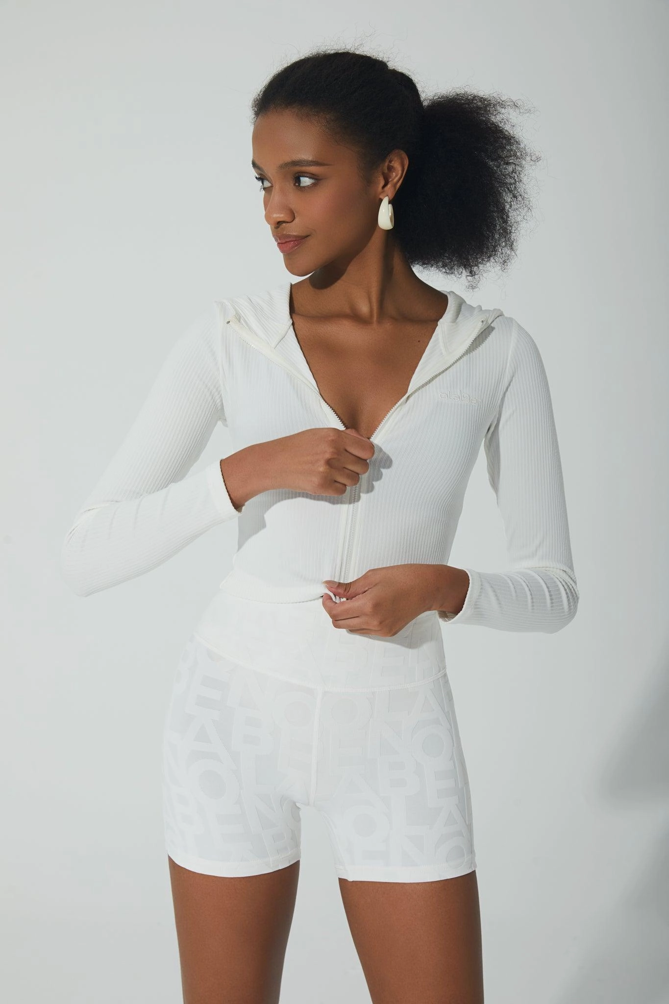 Lorraine Ribbed Jacket - White