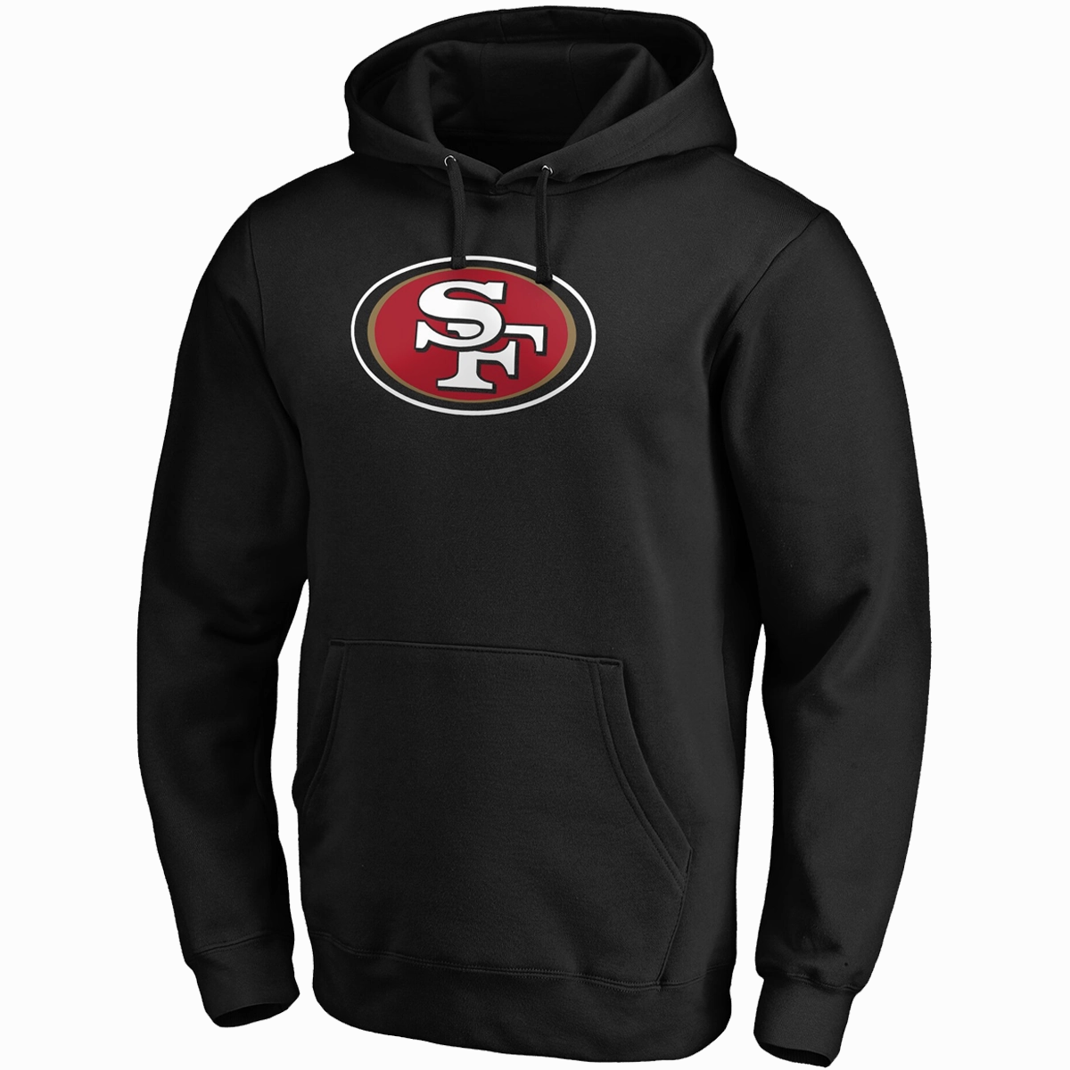 Men's 49ers Primary Logo Fitted Pullover Hoodie