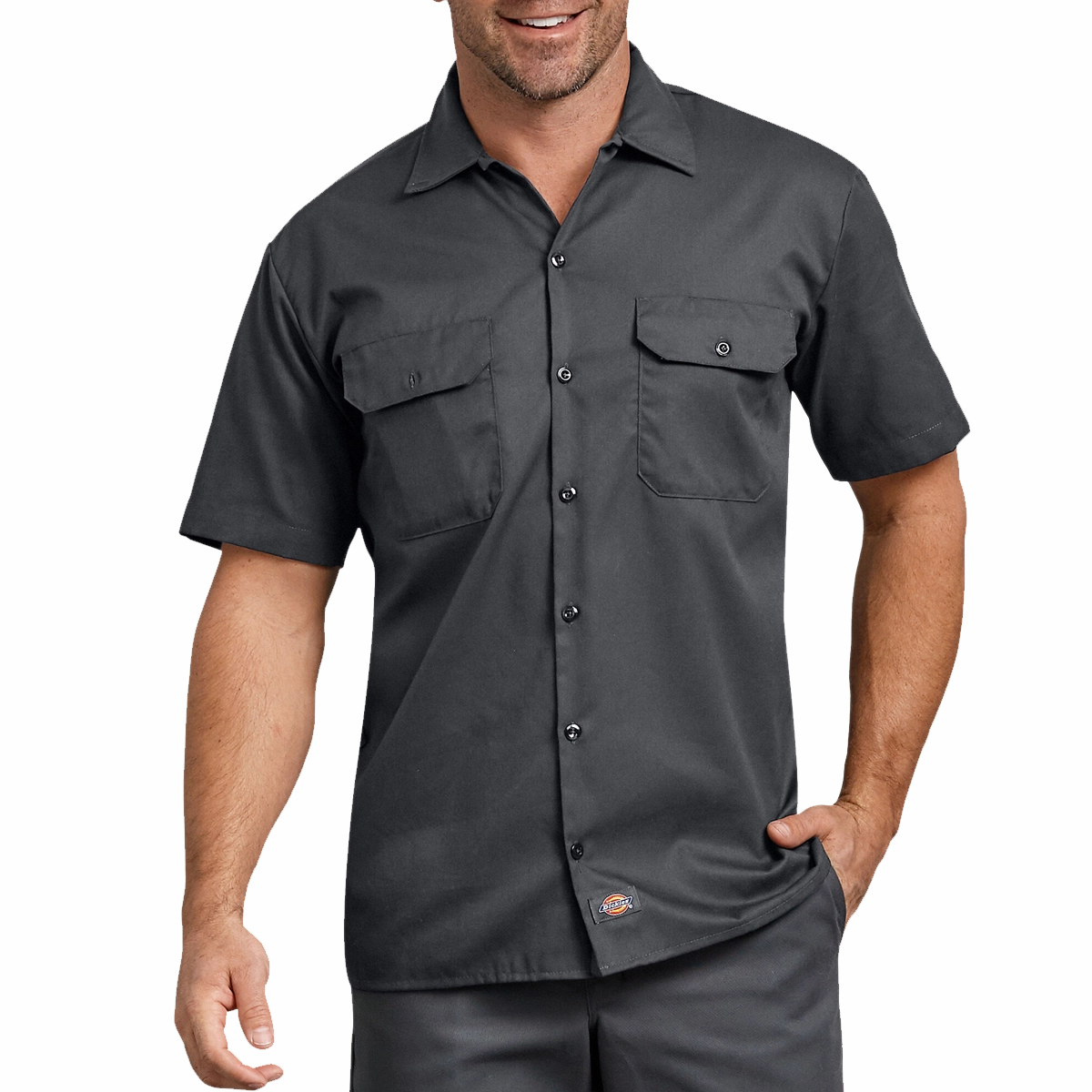 Men's Flex Short Sleeve Twill Work Shirt