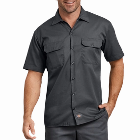 Men's Flex Short Sleeve Twill Work Shirt