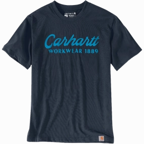 Men's Heavyweight Short Sleeve Script Graphic Tee