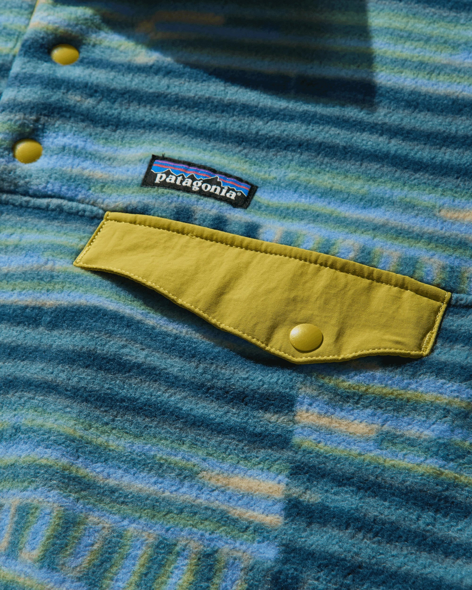 Men's Lightweight Synchilla Snap-T Fleece Pullover Quilty Fitz / Wetland Blue