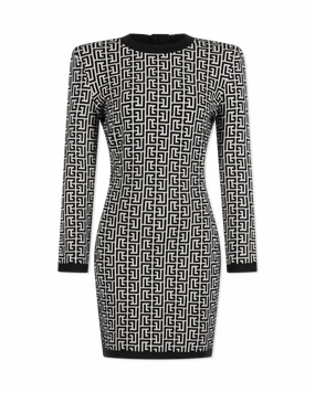Monogram Knit Mini Dress