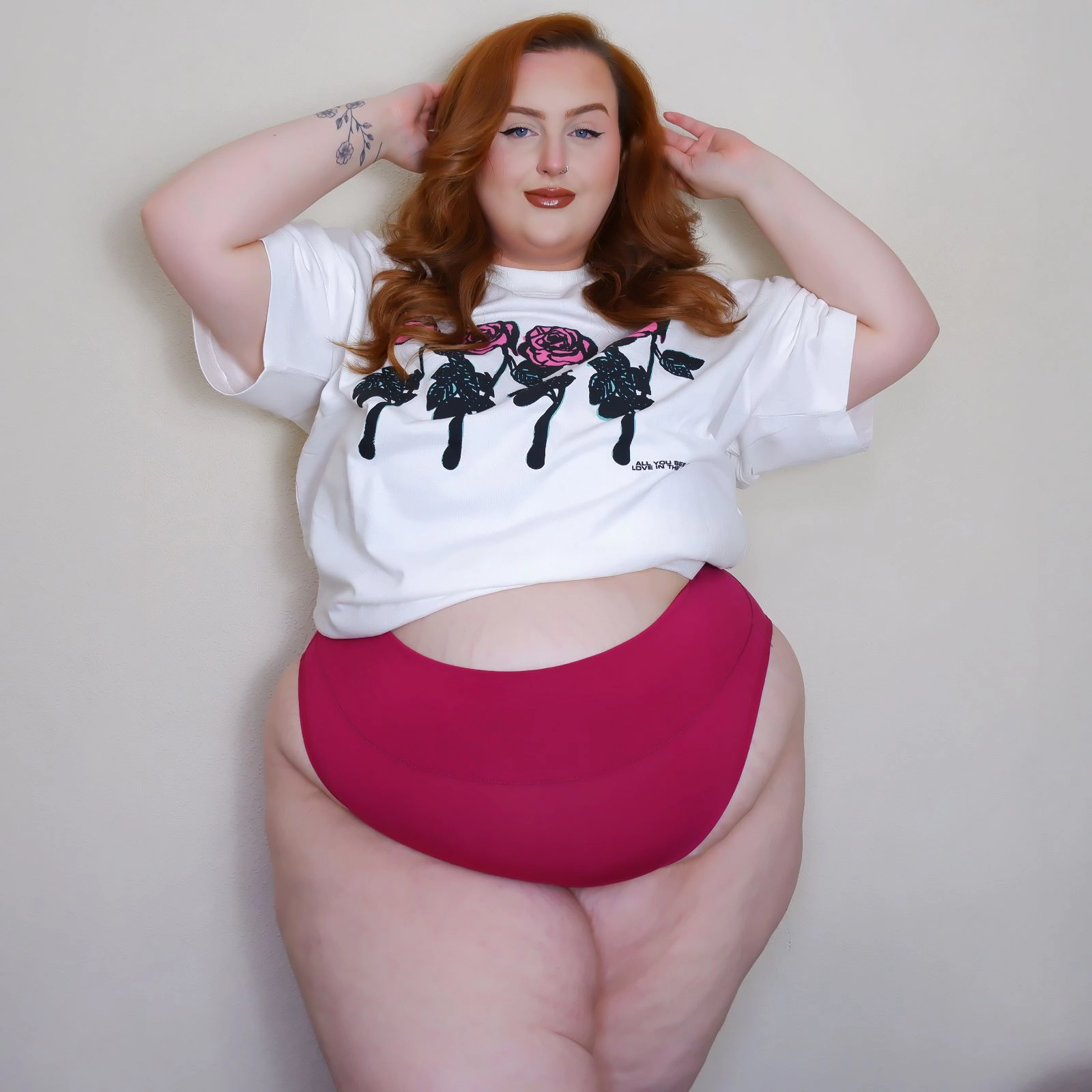 Organic Cotton Super High Leg Panties - Raspberry Pie