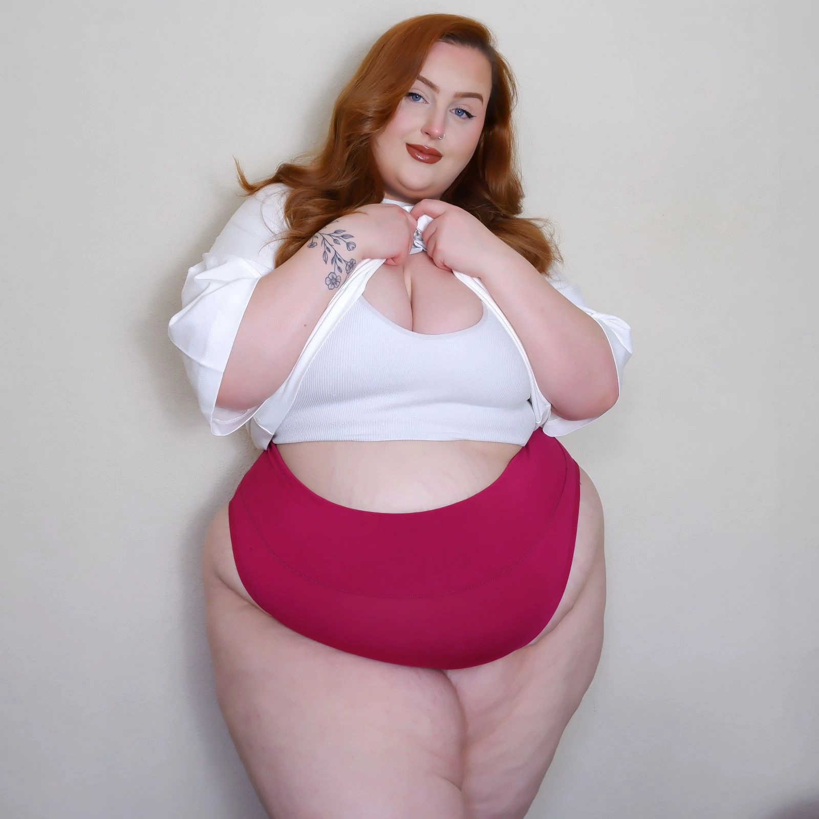 Organic Cotton Super High Leg Panties - Raspberry Pie