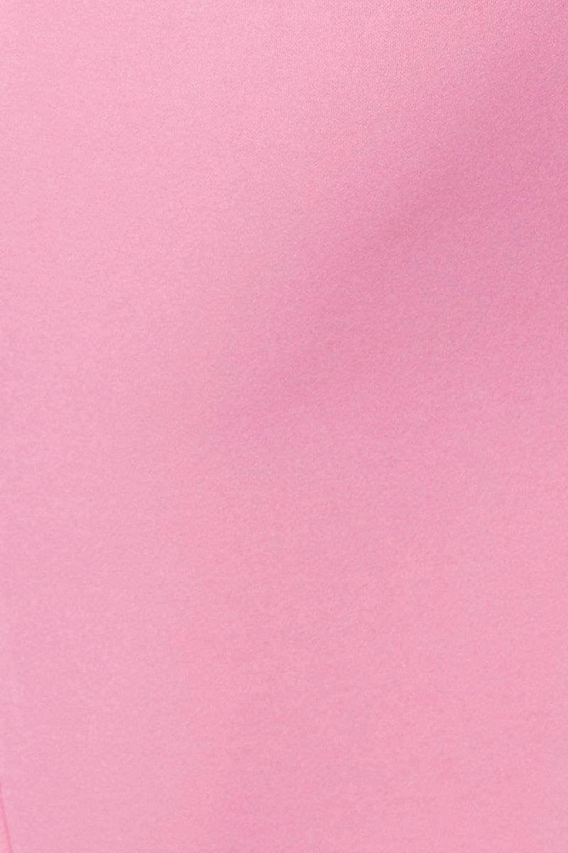 Pink Bodycon Dress Midi