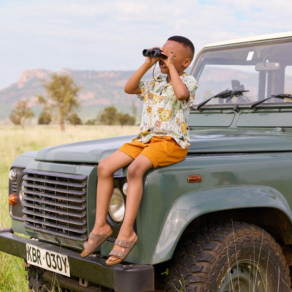 Printed Camp Shirt - Safari Toile