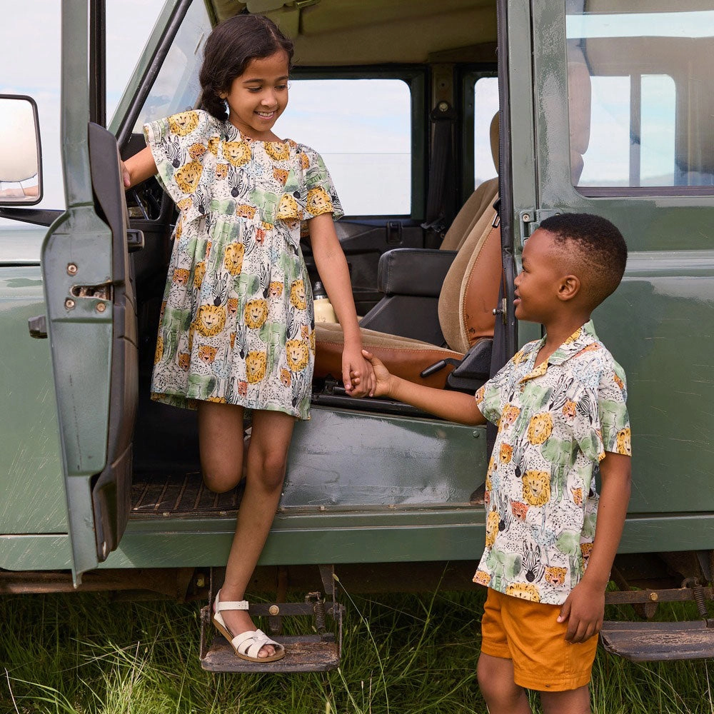 Printed Camp Shirt - Safari Toile