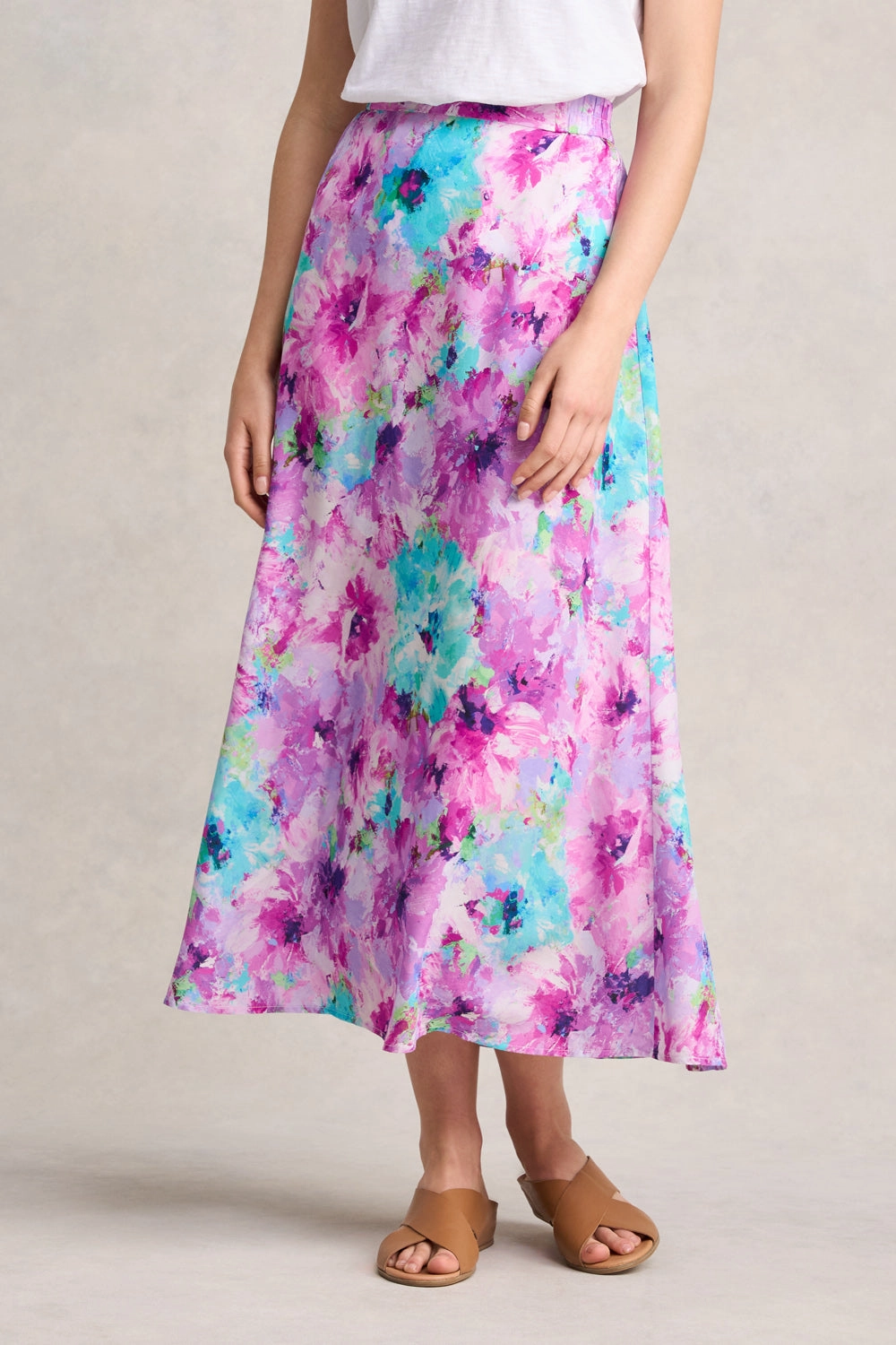 Printed Midi Skirt - Janes Bouquet