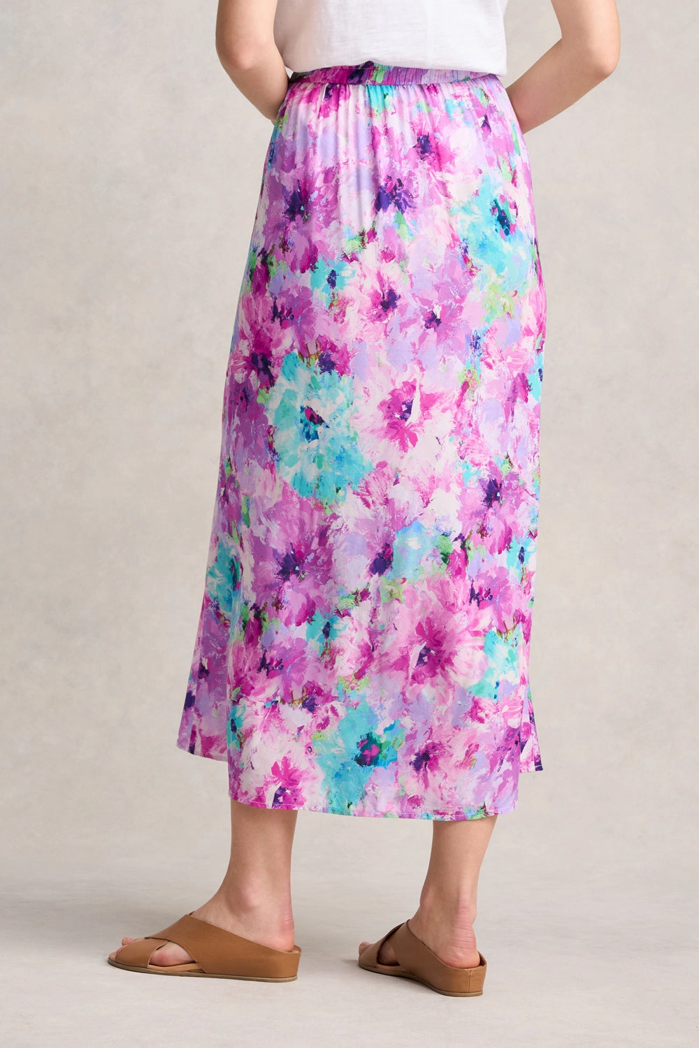 Printed Midi Skirt - Janes Bouquet