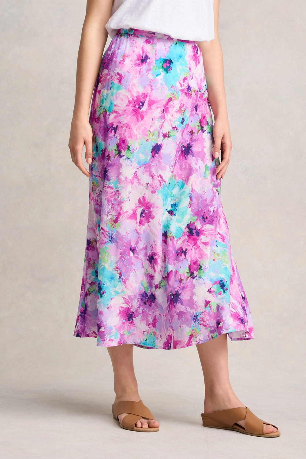 Printed Midi Skirt - Janes Bouquet