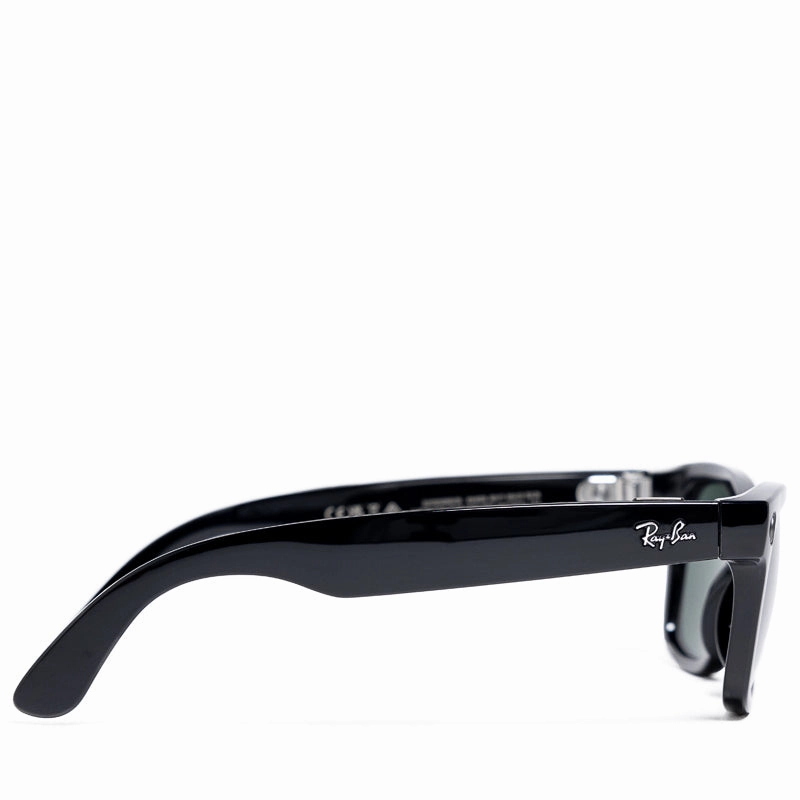 Ray-Ban Wayfarer Meta - Shiny Black/G15 Green